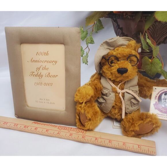 Dandee Vintage 100th Anniversary Limited Edition Teddy Bear Glasses Hat Frame - Picture 4 of 6
